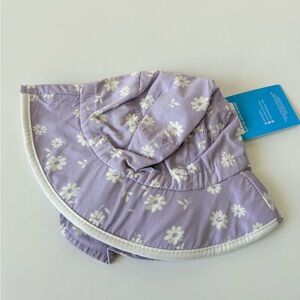 NWT Grow With Me Purple Daisy Cotton Adventure Hat size medium